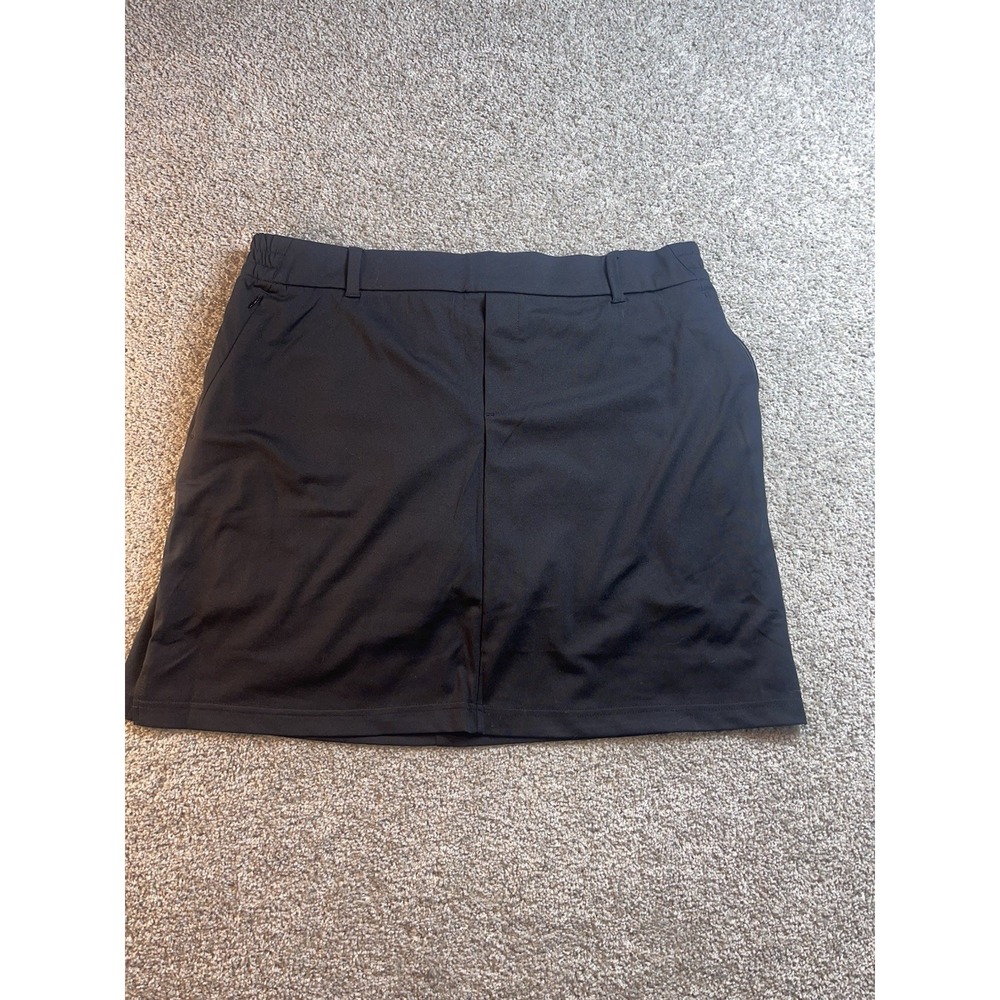 Lands' End Womens Plus Size Black‎ Skort Sz 1X 16/18W